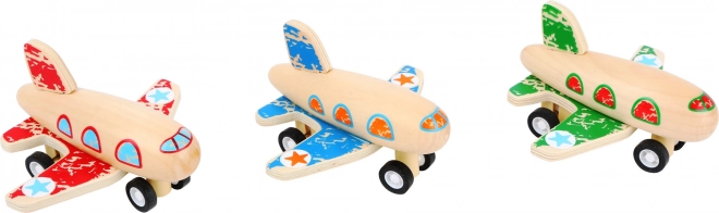 Small Foot Drveno navijajuće avion 1 kom plavo