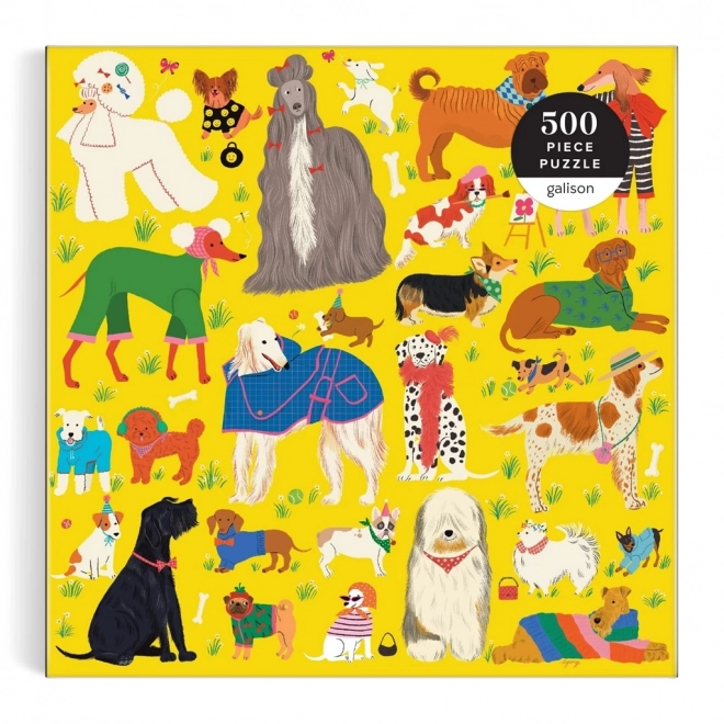 Galison Puzzle Šik psi 500 dijelova