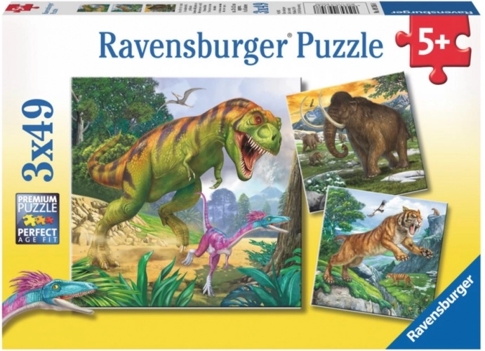 Slagalica dinosauri 3×49 dijelova