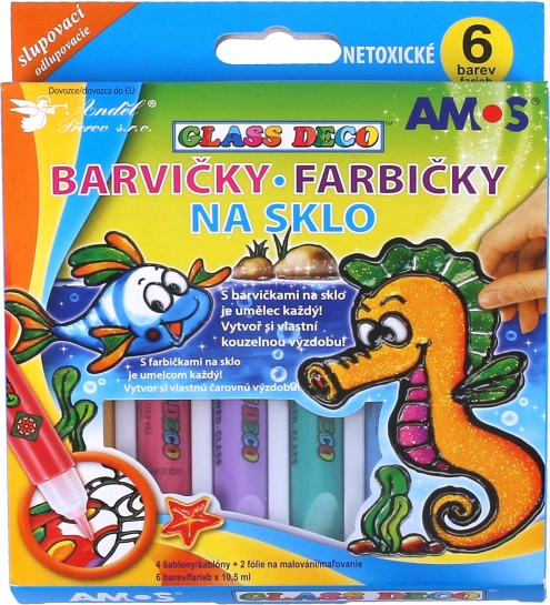 Boje za staklo 6 kom/10,5 ml