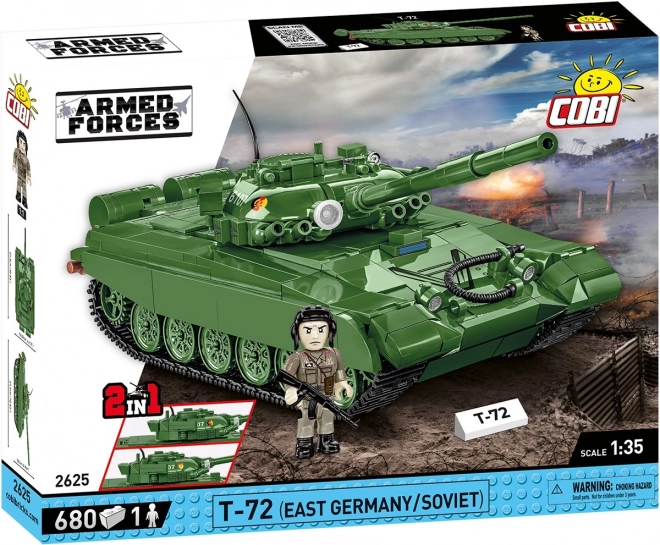 COBI 2625 Oružane snage T-72 (DDR/SOVJET), 1:35, 680 k, 1 f