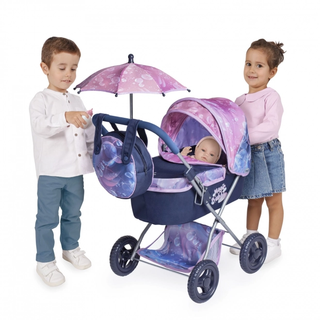 DeCuevas 85076 Sklopiva kolica za lutke sa suncobranom i torbom Magic Bubble 2024 - 60 cm