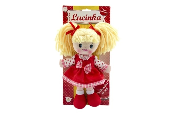 Česki pjevački krpena lutkica Lucinka - 30 cm