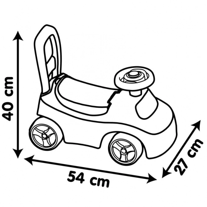 Smoby Guralica Auto Ružové