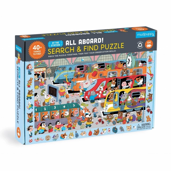 Mudpuppy Puzzle Kolodvor 64 komada