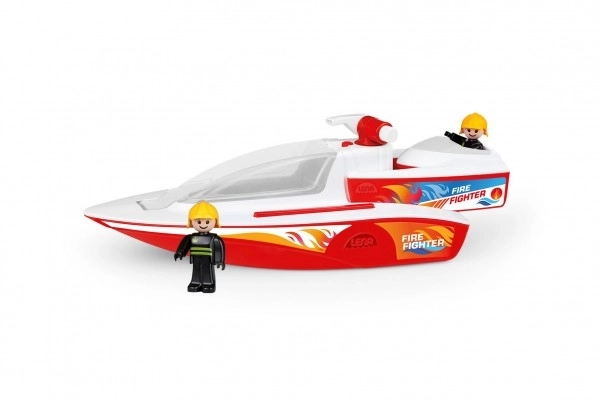 Vatrogasni čamac s funkcijom prskalice i čamčićem Boaties s figuricama