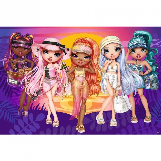 Puzzle 70 dijelova sjaj u kovčegu Glitter Dolls Rainbow High