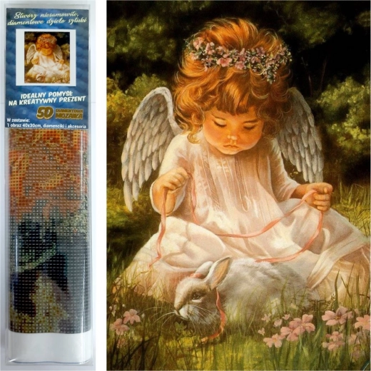 dijamantno slikanje anđelak 30 × 40 cm