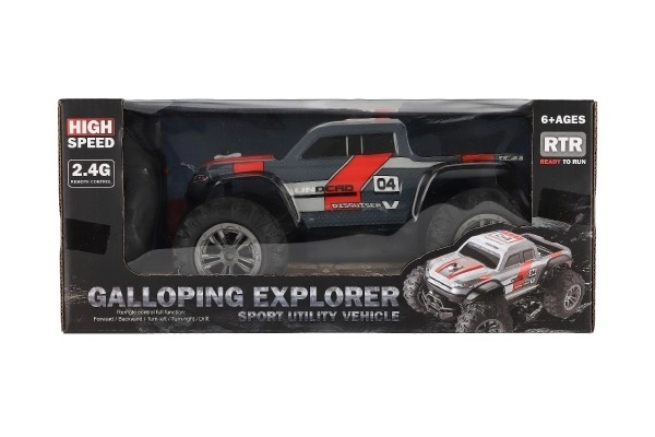 Auto RC Pick Up Terenski sivo-crveni