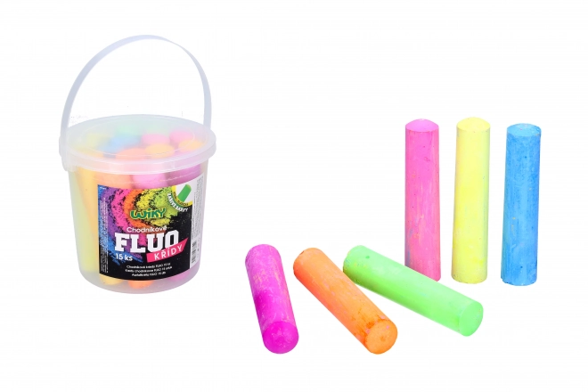 FLUO krede za pločnik 15 kom