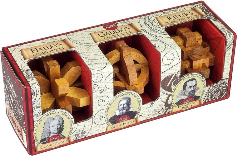 Professor Puzzle Great Minds: slavni muškarci – set zagonetki 3 u 1