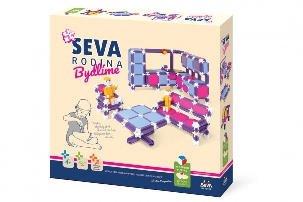Građevinski set SEVA OBITELJ Stanovanje plastika 564 kom u kutiji 35x33x7cm