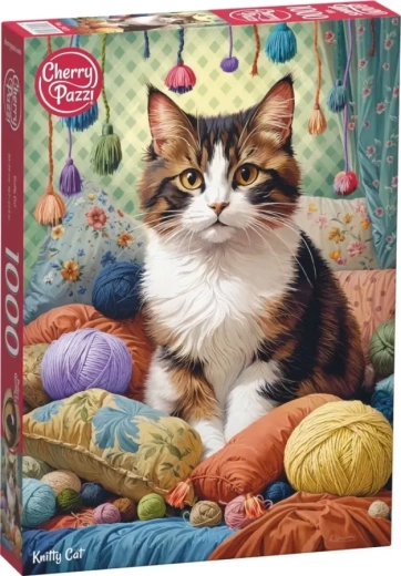 Puzzle Mačka u pređi 1000 dijelova