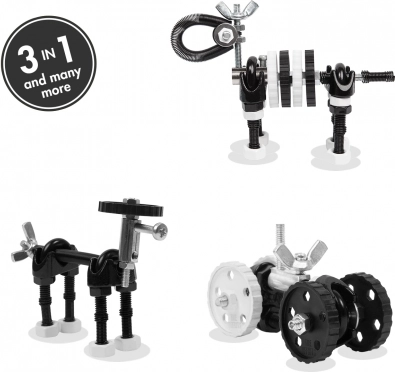 Konstrukcijski set The OffBits ZebraBit – kreativni metalni set za sastavljanje 3u1