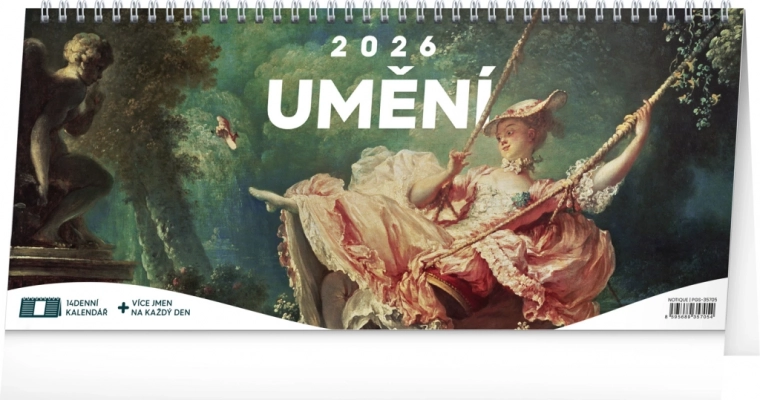 Stolni kalendar Umjetnost 2026 – dvotjedni