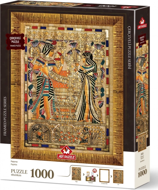 Puzzle s okvirom i ljepilom 3u1 Papirus 1000 dijelova