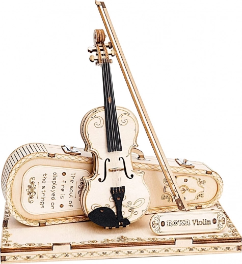 Drvene 3D puzzle viola – dekorativni model