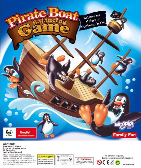 Avanturistička igra piratski brod s pingvinima