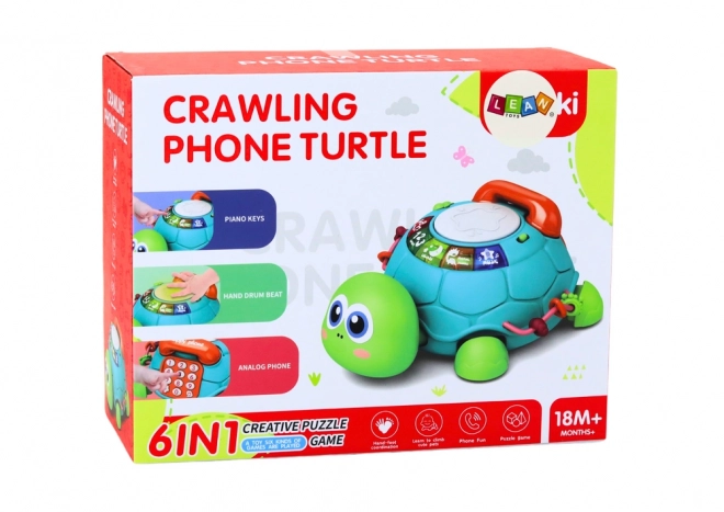 Interaktivni obrazovni telefon kornjača 6u1 Svjetla Zvukovi Zelena
