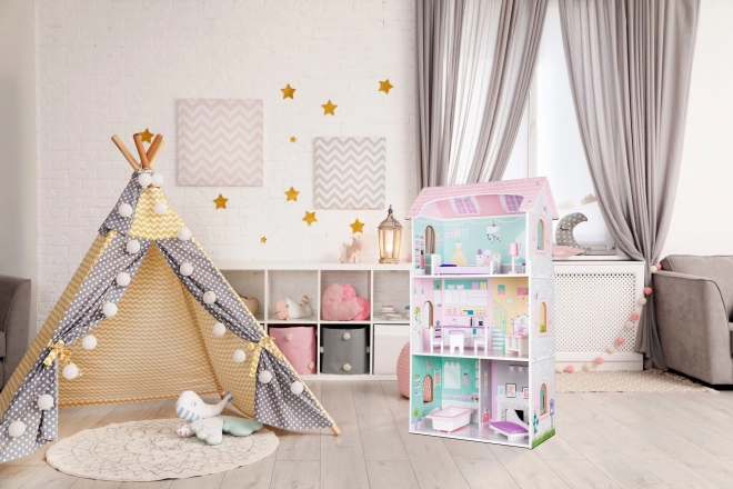 ECOTOYS Trospratna kućica za lutke Jagodina