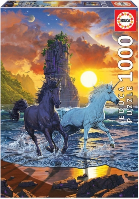 EDUCA puzzle jednorog na plaži – 1000 dijelova