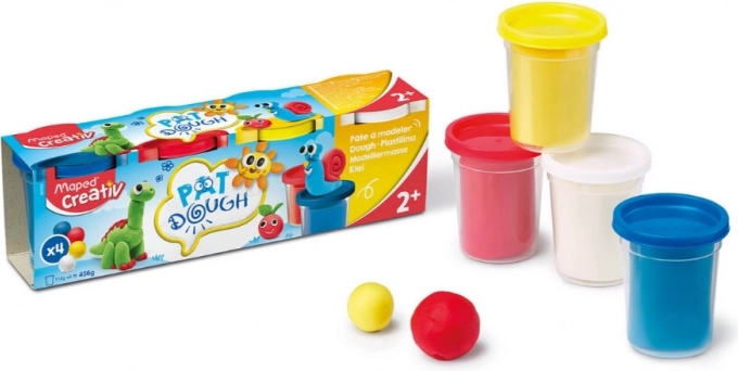 Plastelin MAPED CREATIV 4×114 g – osnovne boje