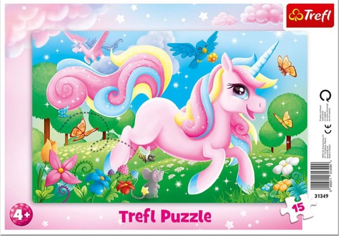 Puzzle Čarobni svijet jednoroga 15 dijelova