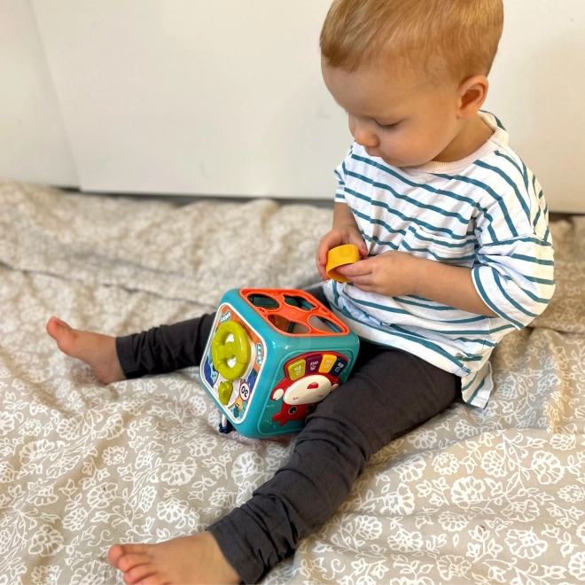 Interaktivna senzorska kocka Montessori 6u1