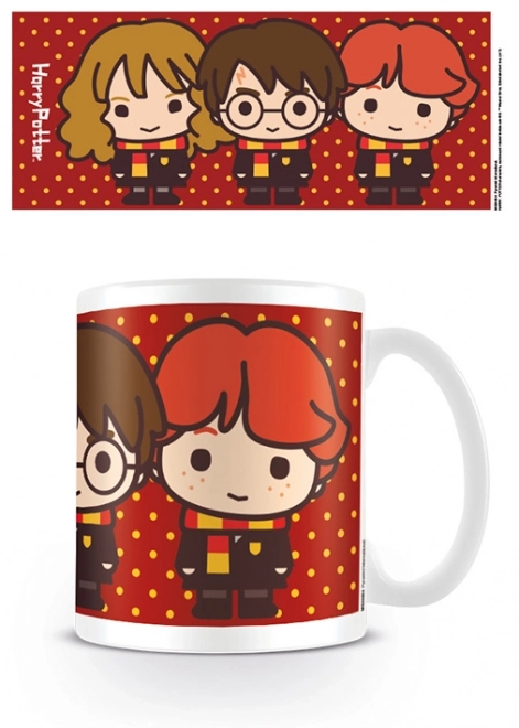 šalica Harry Potter - Harry, Hermiona i Ron Chibi