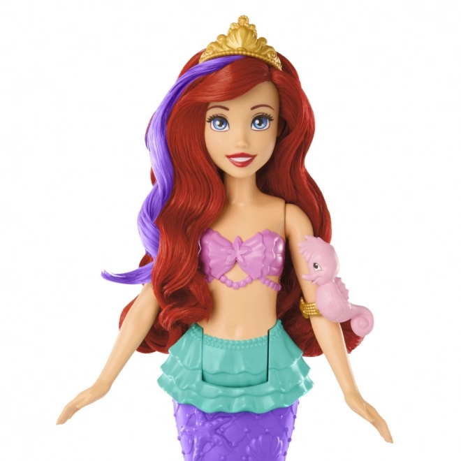 MATTEL Disney Princess lutka Ariel mala sirena pliva, mijenja boju