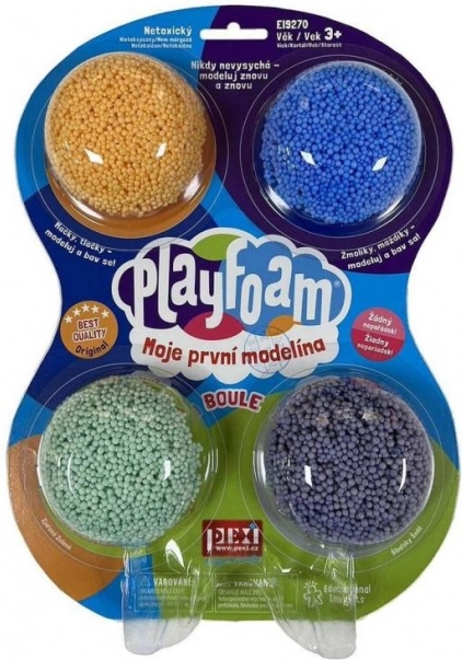 Pjenasta plastelina PlayFoam - boje za dječake 4pack