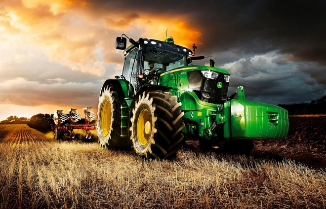 Set za dijamantno slikanje - traktor na polju