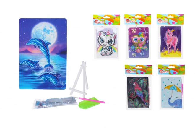 Set za dijamantno slikanje sa stalakom 10 x 15 cm