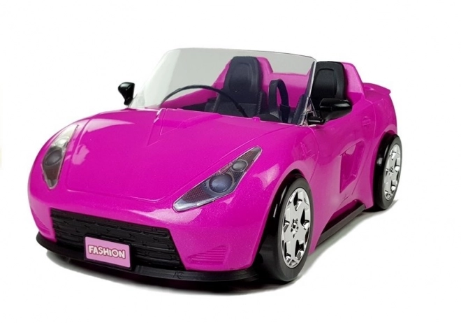 Ružičasti automobil za lutke Cabrio 34 cm
