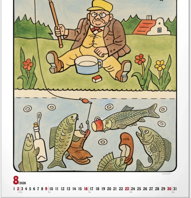 zidni kalendar Josef Lada 2026