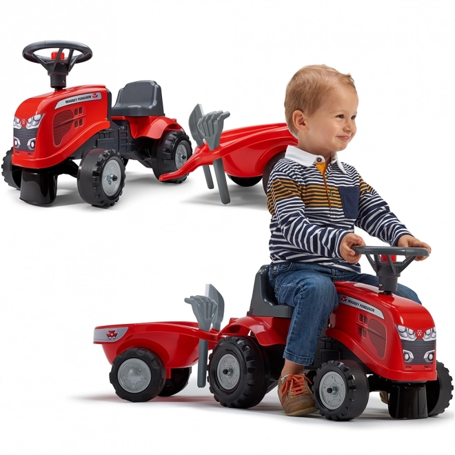 Guralica traktor Massey Ferguson crvena s volanom i