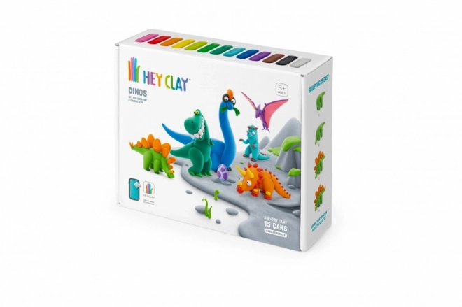 Plastična masa Hey Clay set Dinosauri