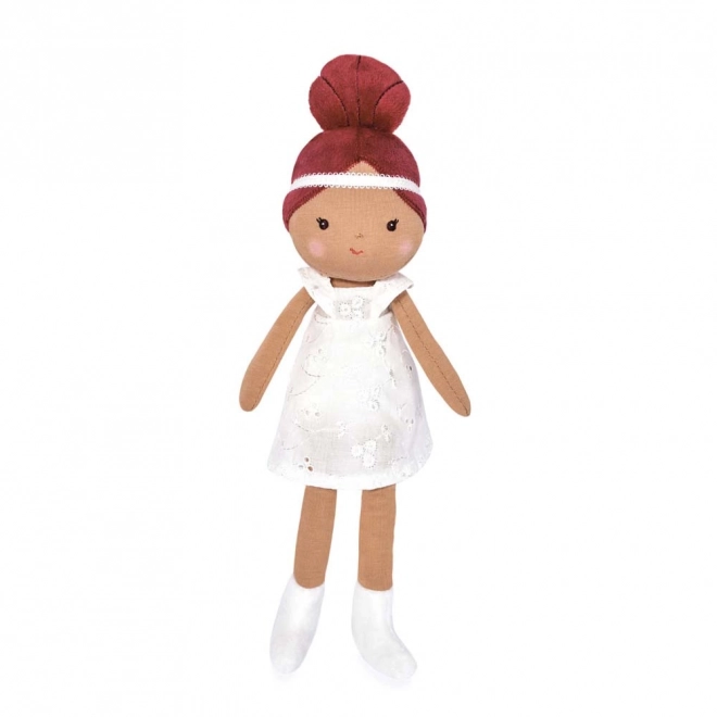 Tkanena lutka Doudou Jolijou Mae 25 cm bijela