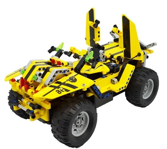 Konstrukcijski set JEEP WRANGLER na daljinsko upravljanje, kompatibilan s LEGO-om, 531 dijelova