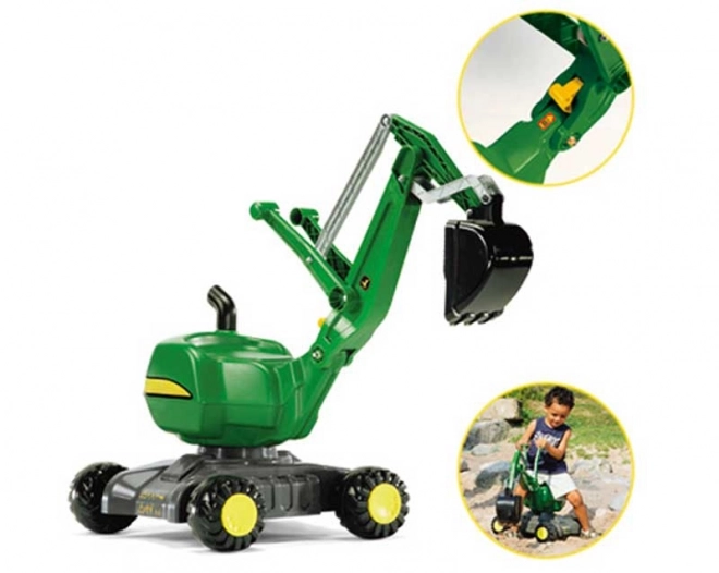 Dječji bager na kotačima John Deere