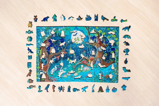 Drvene puzzle čarobna šuma 500 dijelova