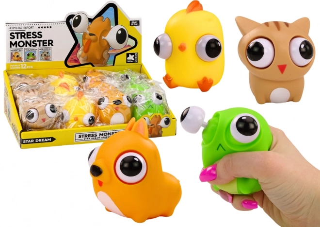 Antistresna igračka Happy Monster Squish Sensory MIX