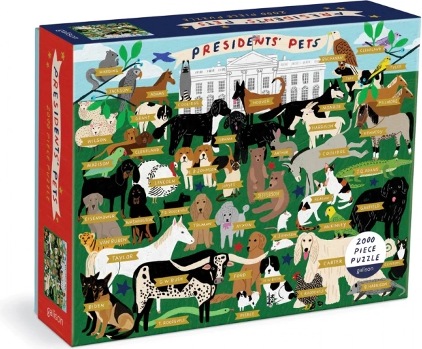Galison puzzle Predsjednički kućni ljubimci 2000 dijelova