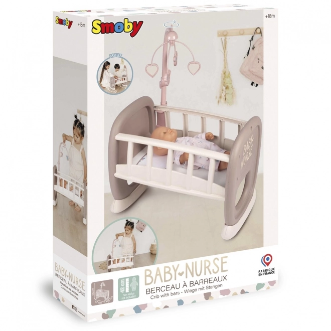 Smoby Baby Nurse kolijevka s vrtuljkom za lutke