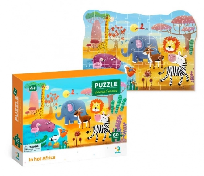 DODO Puzzle Životinje: Vrućina u Africi 60 dijelova