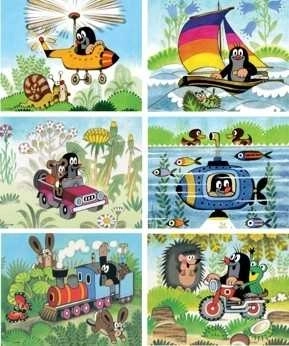Kocka - Krtica i transportna sredstva