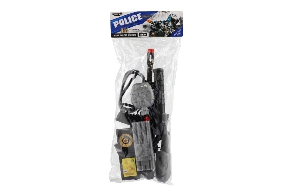 Pištolj/policejski mitraljez 38cm plast sa dodacima u vrećici 21x50x6cm