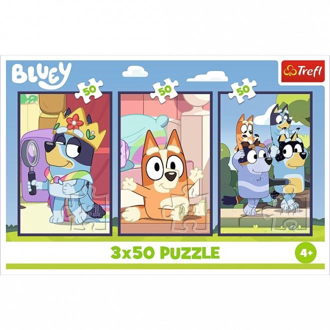 Puzzle 3x50 Obitelj Bluey