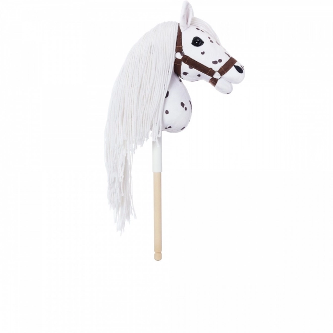 Konjić na štapu Hobby Horse iz kolekcije HOPPIHORSE Sport Edition u boji bijelog leoparda