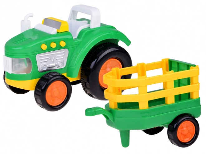 Farmerski traktor s prikolicom i životinjama zvuk + svjetlo ZA5390